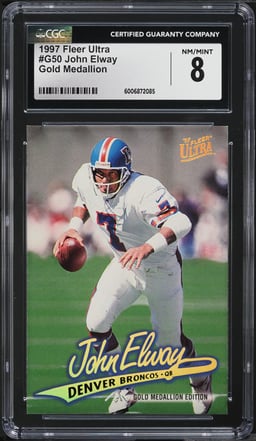 1997 Ultra Gold Medallion John Elway CGC 8 NM-MT