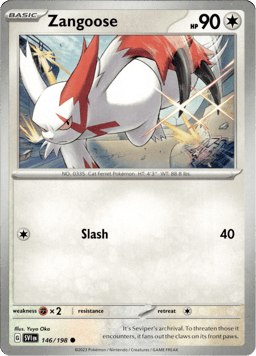 2023 Zangoose #146 Scarlet & Violet