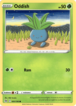 2022 Oddish #1 Lost Origin