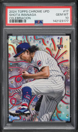 2024 Topps Chrome Update Celebracion Shota Imanaga ROOKIE /99 #CELE-17 PSA 10 GEM MINT