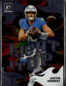 2025 Justin Herbert #12 Donruss Optic Light It Up