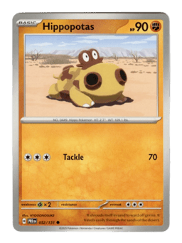 2025 Hippopotas #52 Prismatic Evolutions