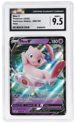2020 Pokemon Sword and Shield Darkness Ablaze Mew V #69 CGC 9.5