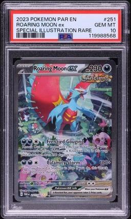 2023 Pokemon SV Paradox Rift SIR Roaring Moon ex #251 PSA 10 GEM MINT