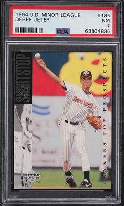 1994 Upper Deck Minor League Derek Jeter ROOKIE #185 PSA 7 NRMT