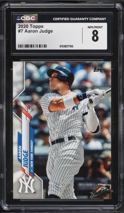 2020 Topps Aaron Judge #7 CGC 8 NM-MT