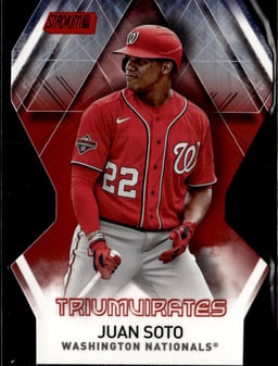 2021 Juan Soto #T-23 Stadium Club Triumvirates