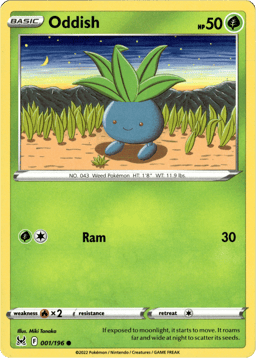 2022 Oddish #1 Lost Origin