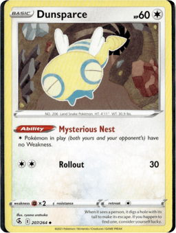 2021 Dunsparce #207 Fusion Strike