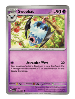 2024 Swoobat #33 Paldean Fates
