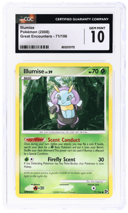 2008 Pokemon Diamond and Pearl Great Encounters Illumise #71 CGC 10