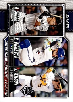 2026 American League Leaders Avg #204 Topps