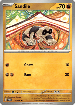 2023 Sandile #115 Scarlet & Violet