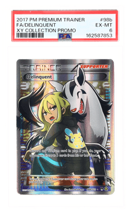 2017 Pokemon XY Breakpoint Premium Trainer XY Collection Promo Delinquent #98B PSA 6
