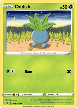 2022 Oddish #1 Lost Origin