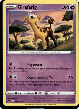 2020 Girafarig #65 Vivid Voltage