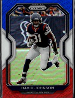 2020 David Johnson #75 Prizm Red White and Blue