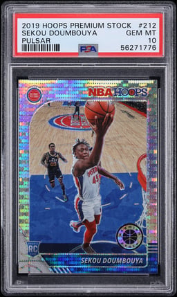 2019 Hoops Premium Stock Pulsar Sekou Doumbouya ROOKIE #212 PSA 10 GEM MINT