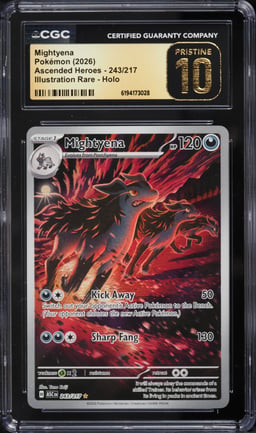 2026 Pokemon Mega Evolution Ascended Heroes IR Mightyena #243 CGC 10 PRISTINE