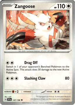 2023 Zangoose #147 Scarlet & Violet