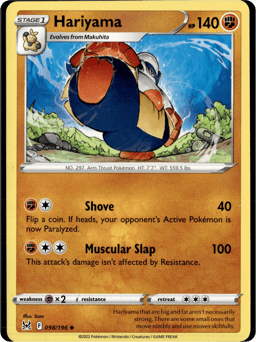 2022 Hariyama #98 Lost Origin