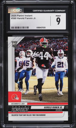 2025 Panini Instant Harold Fannin Jr. ROOKIE /160 #360 CGC 9 MINT