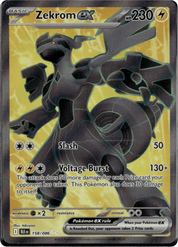 2025 Zekrom ex #158 Black Bolt