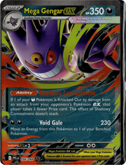 2025 Mega Gengar ex #56 Phantasmal Flames