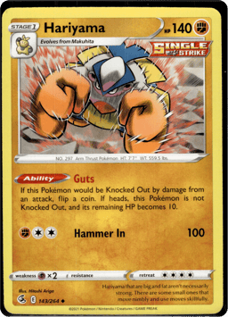 2021 Hariyama #143 Fusion Strike