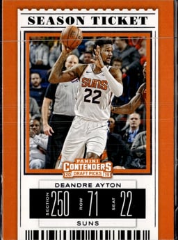 2019 DeAndre Ayton #13 Contenders Draft Picks