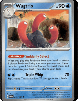 2023 Wugtrio #53 Paradox Rift