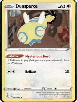 2021 Dunsparce #207 Fusion Strike