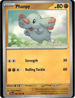 2024 Phanpy #48 Paldean Fates