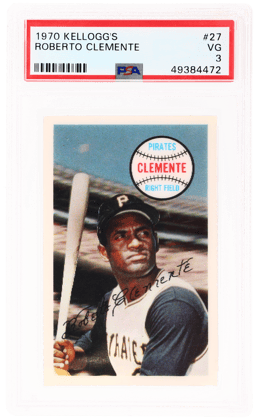 1970 Kellogg's Roberto Clemente #27 PSA 3