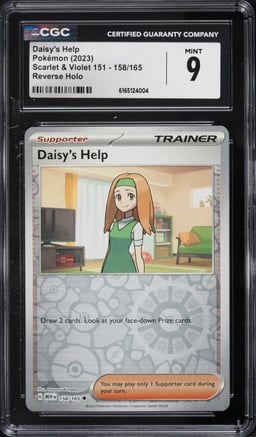 2023 Pokemon Scarlet & Violet 151 Reverse Holo Daisy's Help #158 CGC 9 MINT