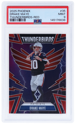 2025 Panini Phoenix Thunderbirds Red Drake Maye #35 39/249 PSA 9
