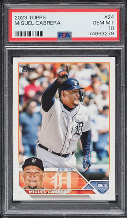 2023 Topps Miguel Cabrera #24 PSA 10 GEM MINT