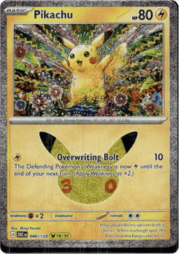 2026 Pikachu #40 30th Celebration