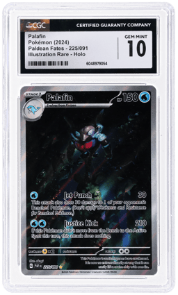 2024 Pokemon Scarlet and Violet Paldean Fates Illustration Rare Palafin #225 CGC 10