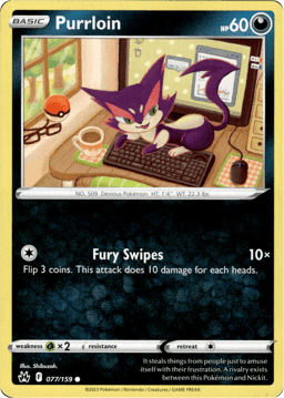 2023 Purrloin #77 Crown Zenith