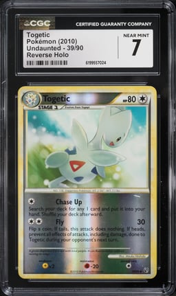 2010 Pokemon Undaunted Reverse Holo Togetic #39 CGC 7 NRMT