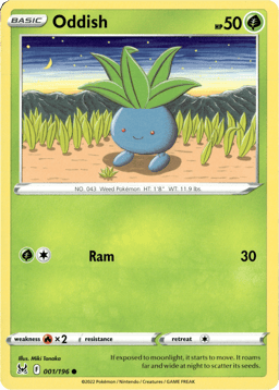 2022 Oddish #1 Lost Origin