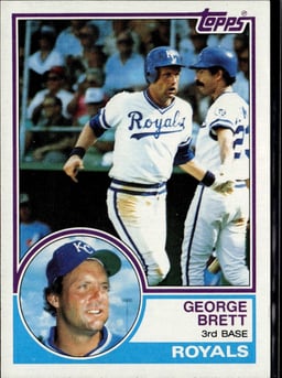 1983 George Brett #600 Baseball