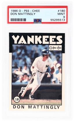 1986 O Pee Chee Don Mattingly #180 PSA 9