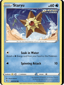 2021 Staryu #52 Fusion Strike