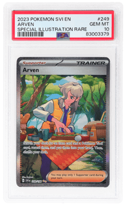 2023 Pokemon Scarlet and Violet Special Illustration Rare Arven #249 PSA 10