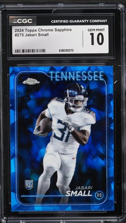2024 Topps Chrome Sapphire Jabari Small ROOKIE #275 CGC 10 GEM MINT