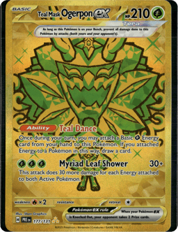 2025 Teal Mask Ogerpon ex #177 Prismatic Evolutions