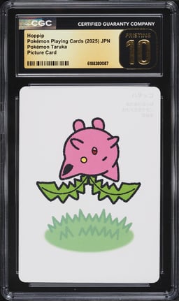 2025 Pokemon Japanese Playing Cards Taruka Picture Hoppip CGC 10 PRISTINE