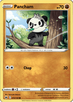 2023 Pancham #72 Crown Zenith